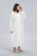 Modal T-Shirt  Dress - White, OS image