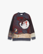 1 x Cat & Mouse Graphics Crewneck - Red, L image