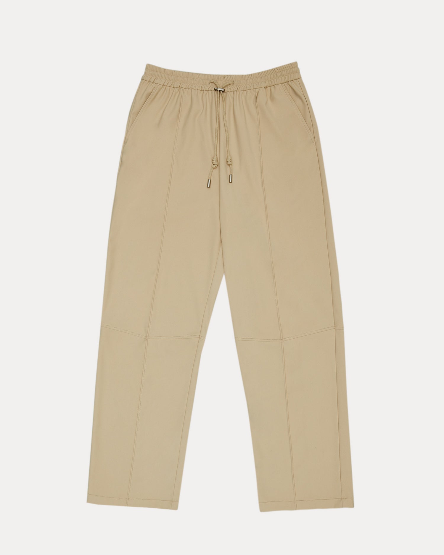 1 × Pleated Straight Pants - Buttermilk, L image