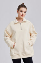 Half-Zipped Patch Pocket Sweatshirt image 1