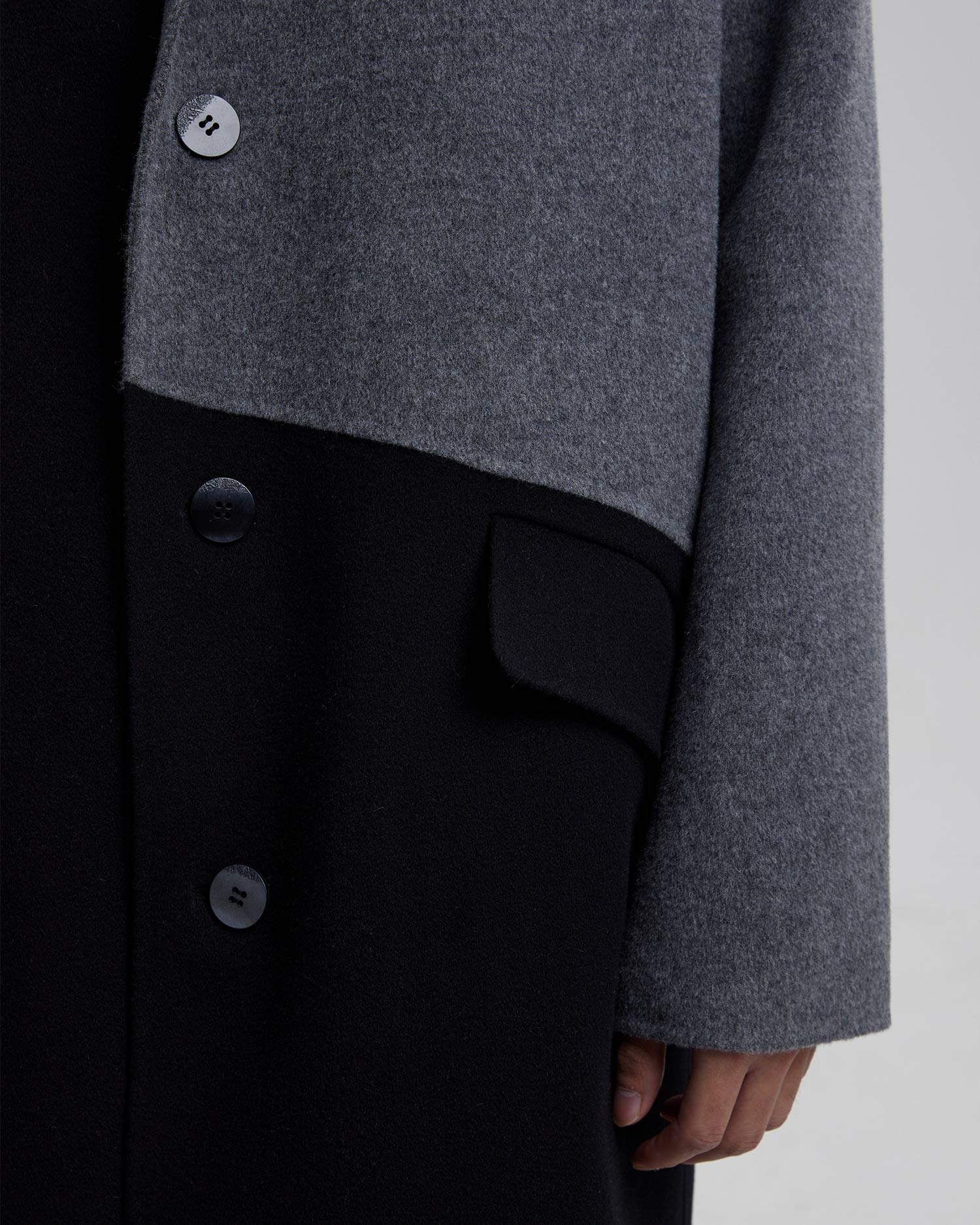 Paneled Pure Wool Coat image 6