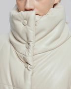 Faux-Leather Puffer Jacket image 4