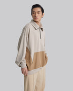 Half-Zipper Patched Sweatshirt image 3