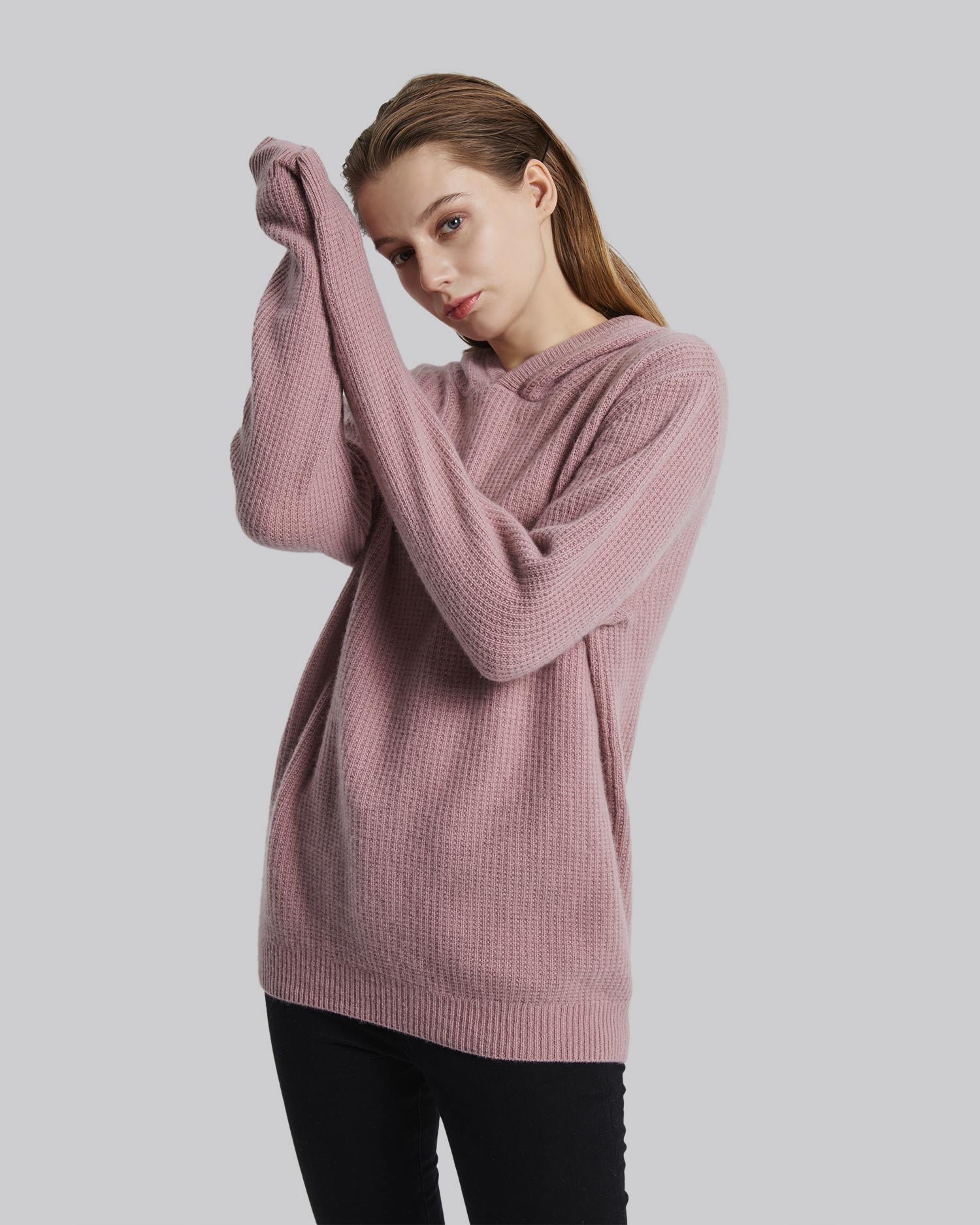 Knitted Cashmere Hoodie image 4