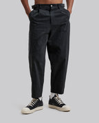Cotton Tapered Pants - Black, L image