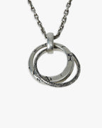 Silver Rolo Chain with Interlocking Rings image 3