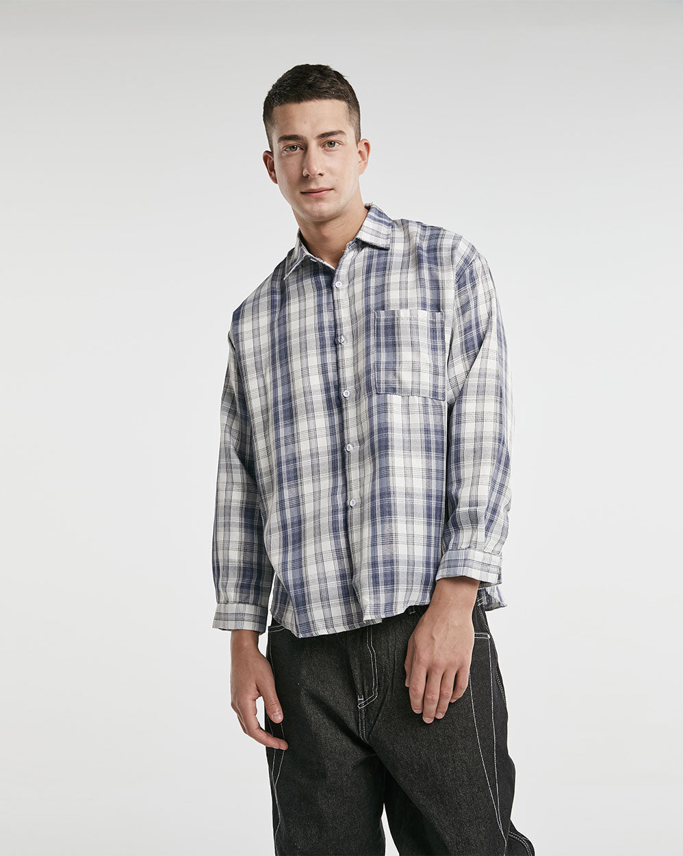 Classic Plaid Long-Sleeve Shirt image 1