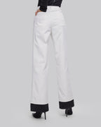 Color Contrast Wide Leg Pants image 4