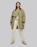 Avocado Patch Pocket Long Down Jacket - pickle, L image