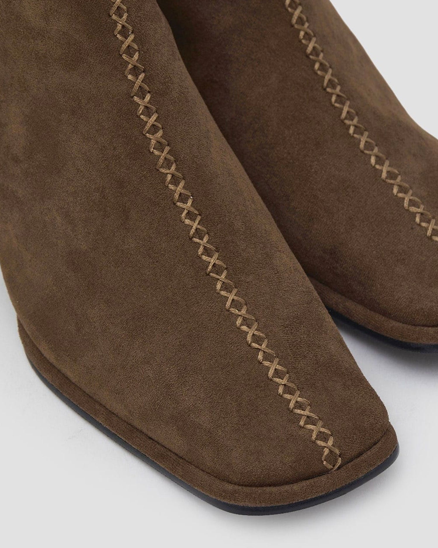 Suede Stitching Boots image 7