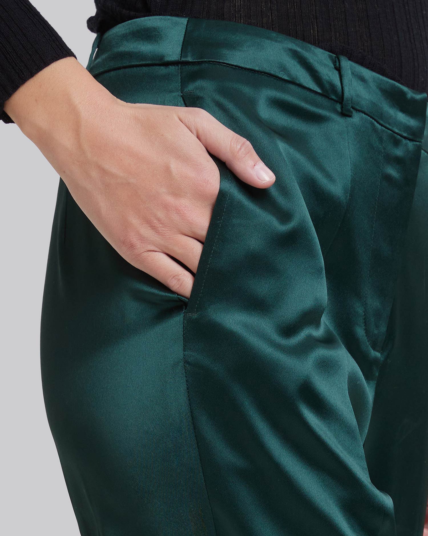 Front Slit Wide-Leg Trousers image 5