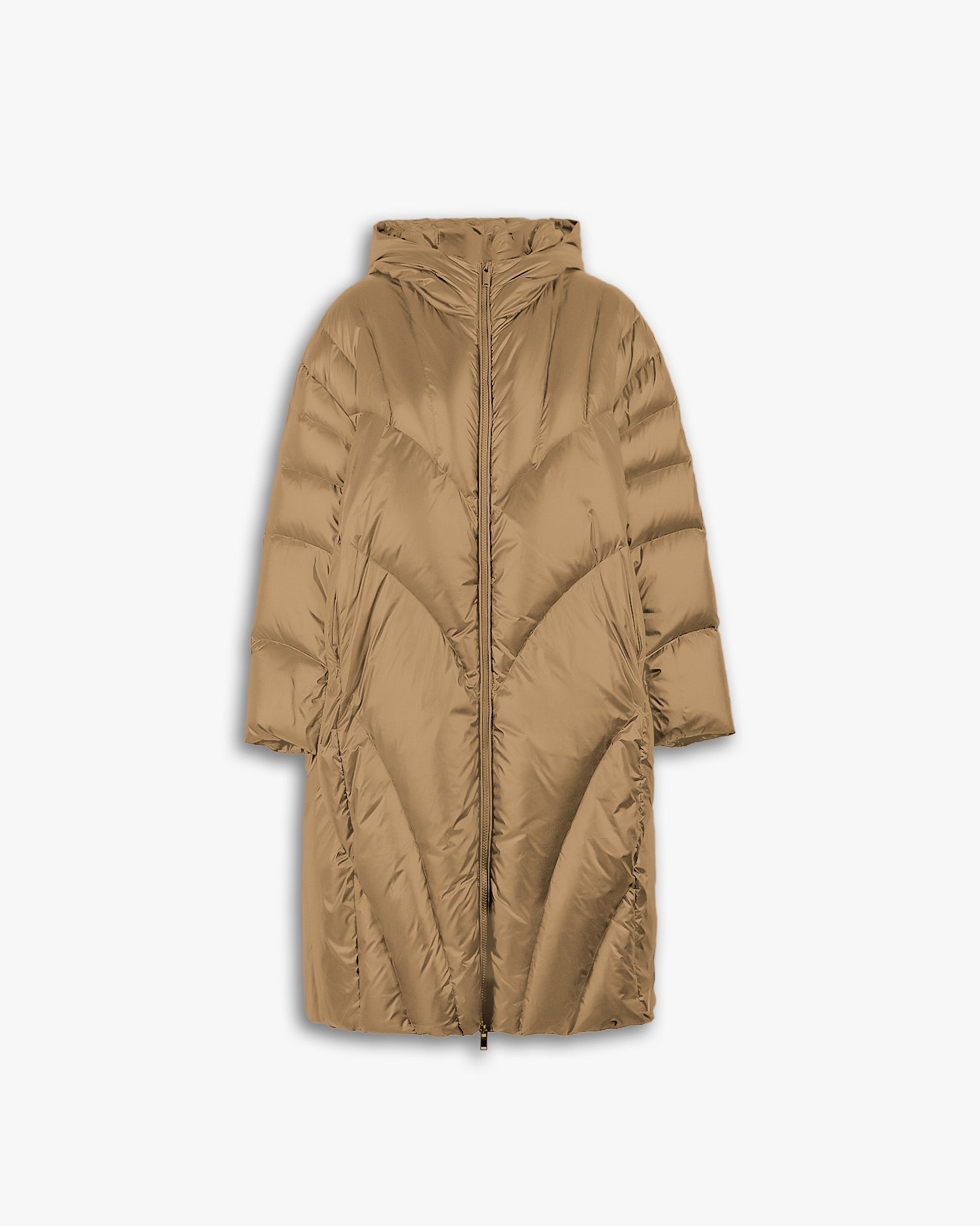 Goose Down Puffer Coat - Yellow, M image