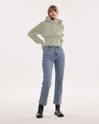 Drawstring Corset Jacket - grey-green-2, XL image