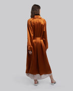 Draped Double-Breasted Trench Coat image 5