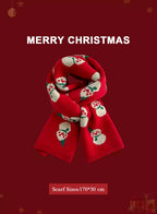 Soft &amp; Warm knitted Christmas scarf - Sanguine, OS image