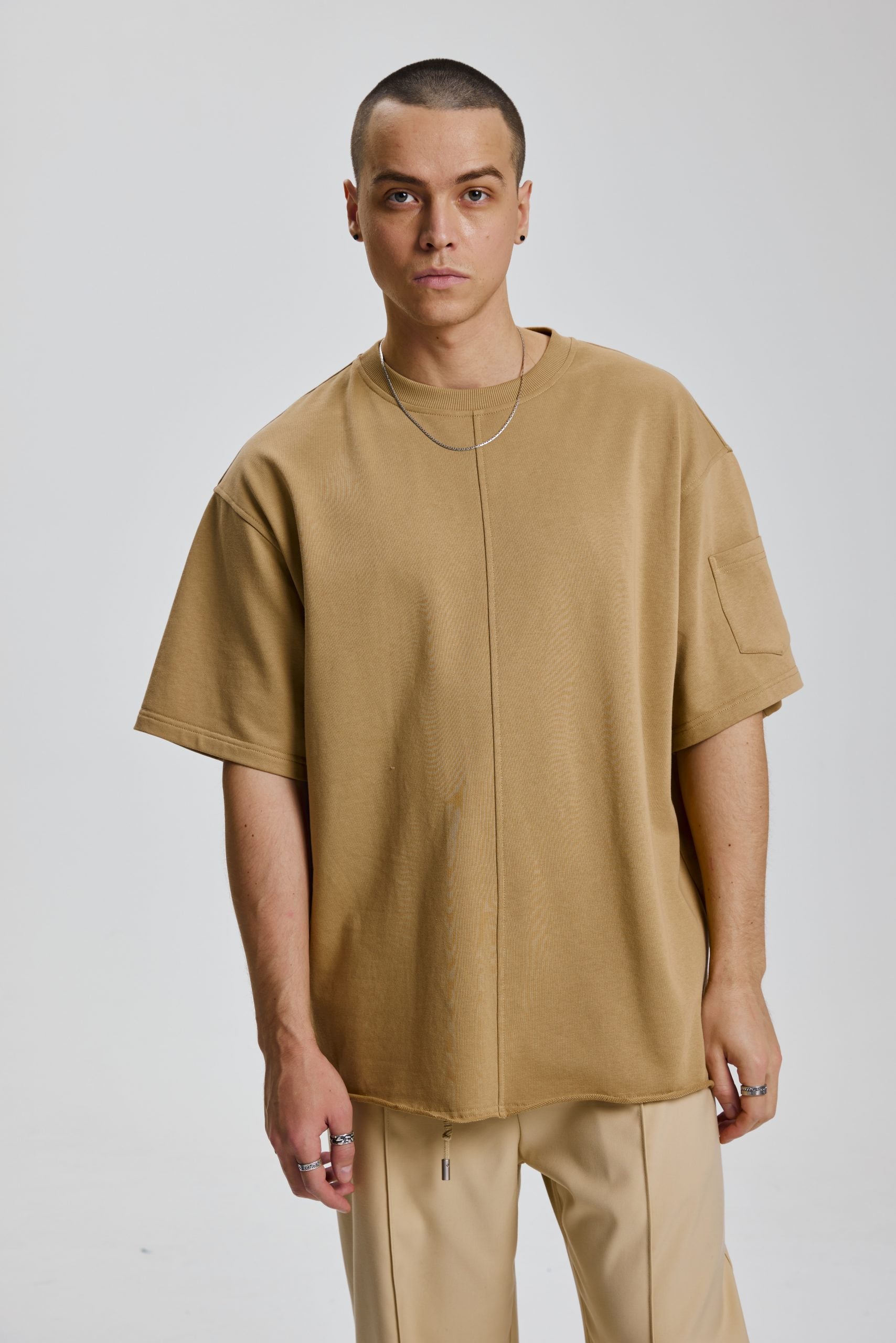 Raw-edged T-shirt image 1