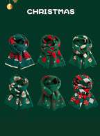 Soft &amp; Warm knitted Christmas scarf image 3