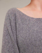 Pure Cashmere Batwing Sleeve Crew Sweater image 6