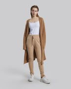 Ribbed-Knit Cashmere Sweatpants - Camel, L image