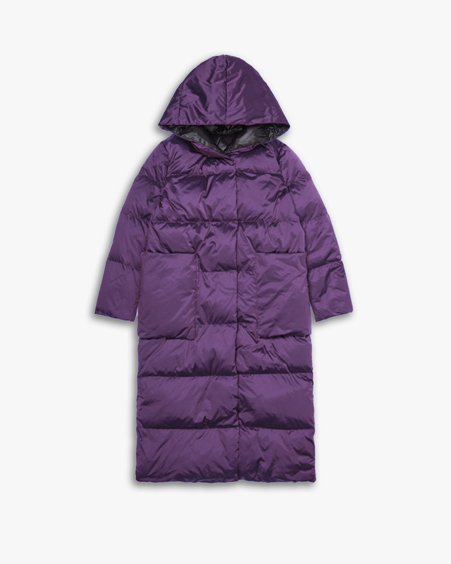Calf-Length Hooded Jacket image 0