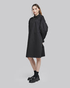 Long Sleeve Cotton-Blend Dress image 1