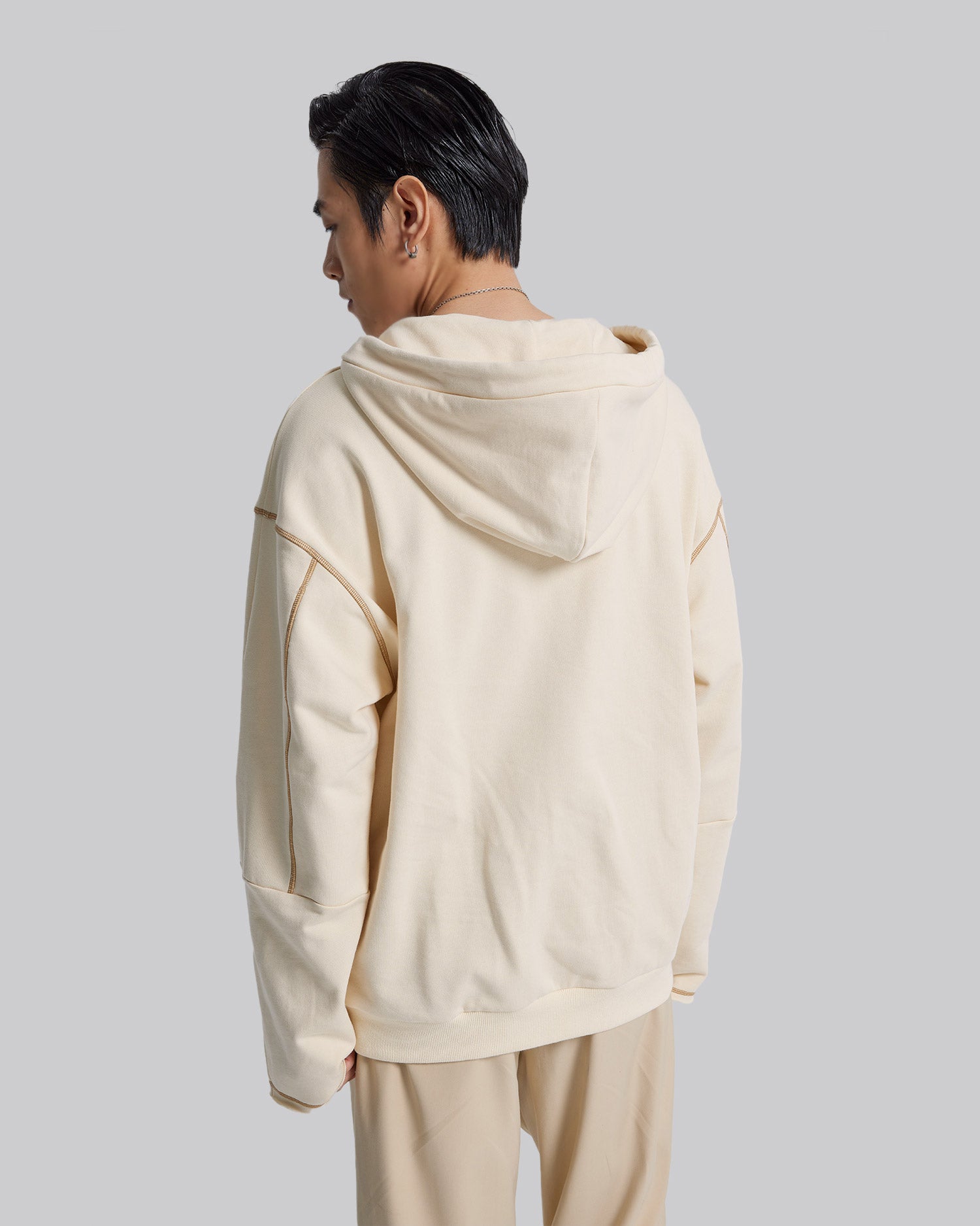 Exposed-Seams Hoodie image 3