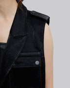 Sanded Faux-Leather Vest image 5