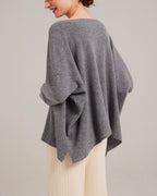 Pure Cashmere Batwing Sleeve Crew Sweater image 5