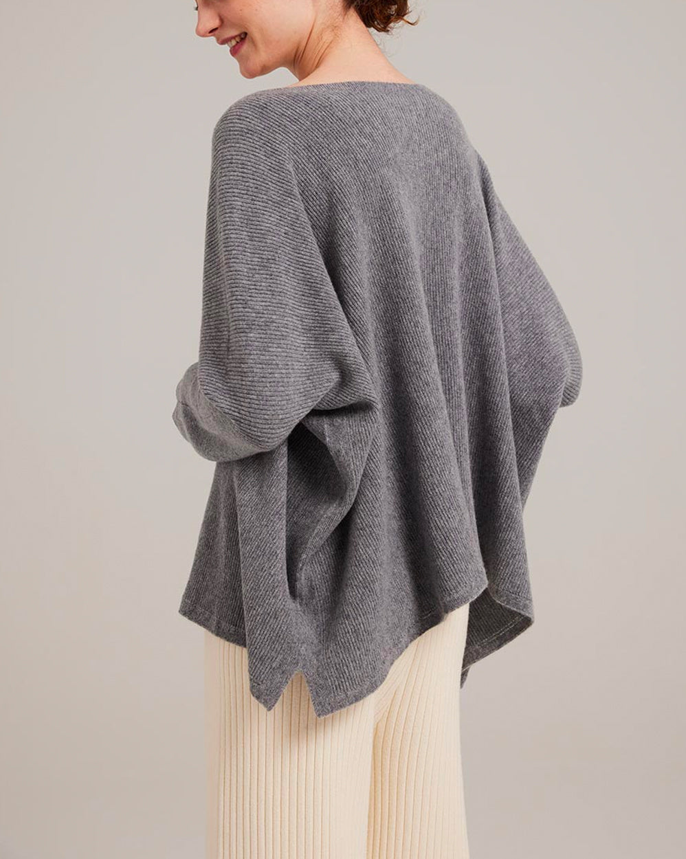 Pure Cashmere Batwing Sleeve Crew Sweater image 5