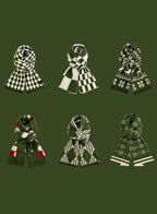 Winter Retro Warm Christmas Plaid Scarf image 0