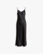 Elegant Strap Long Black Dress image 0