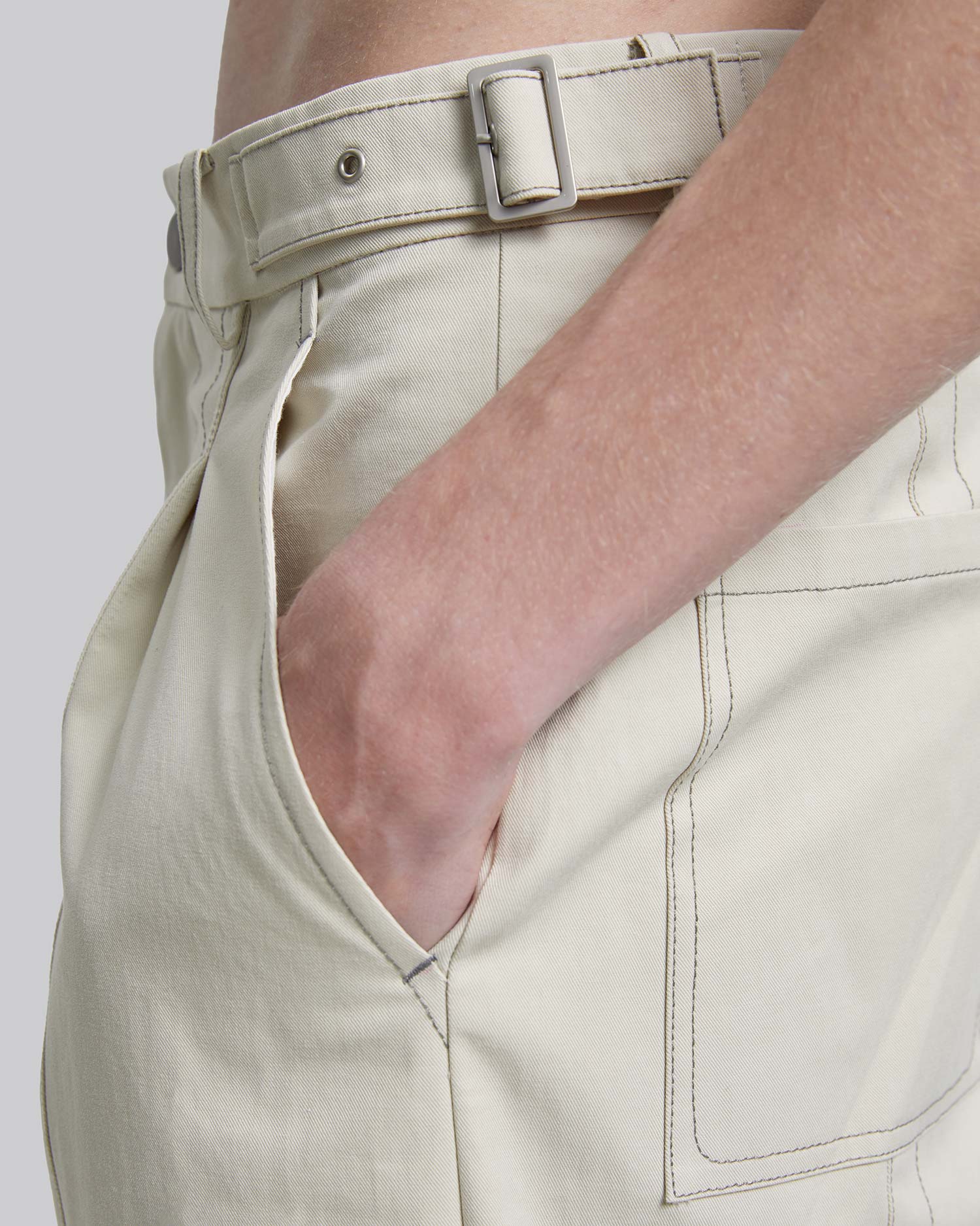 Exposed Seam Baggy Pants image 5