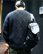 Cable Knitted Cotton Sweater image 1