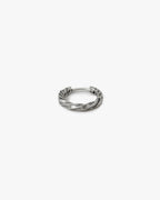 Silver Twisted Hoop Earring image 0