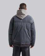 High Collar Panel Puffer Jacket image 4
