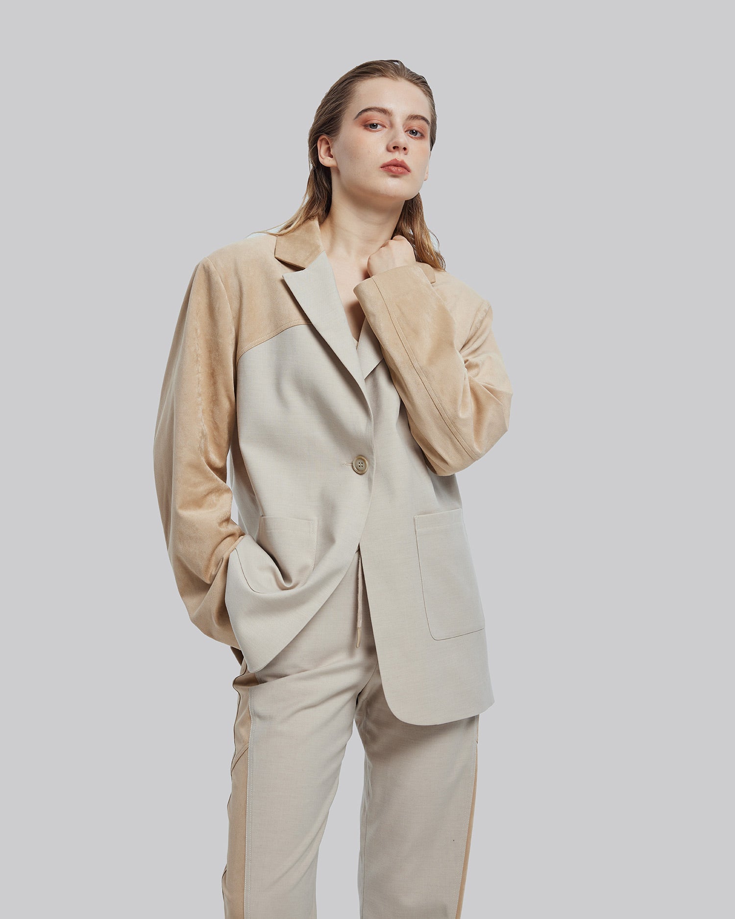Earthy Color Panel Blazer image 2