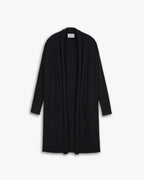 Woolen Wrap-Coat in Black image 0