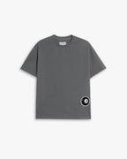 Graphic Print Basic T-Shirt - Gray, M image