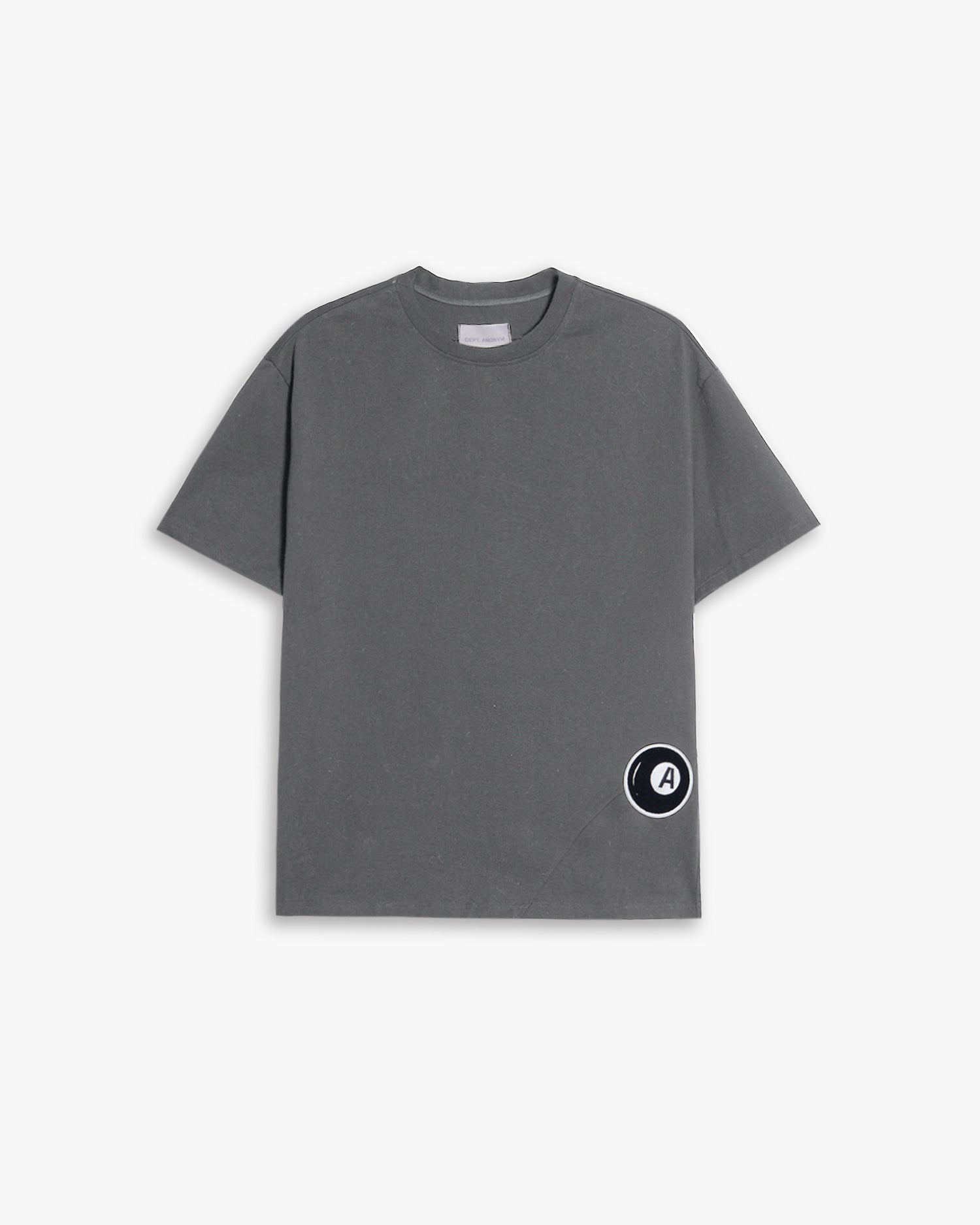 Graphic Print Basic T-Shirt - Gray, M image