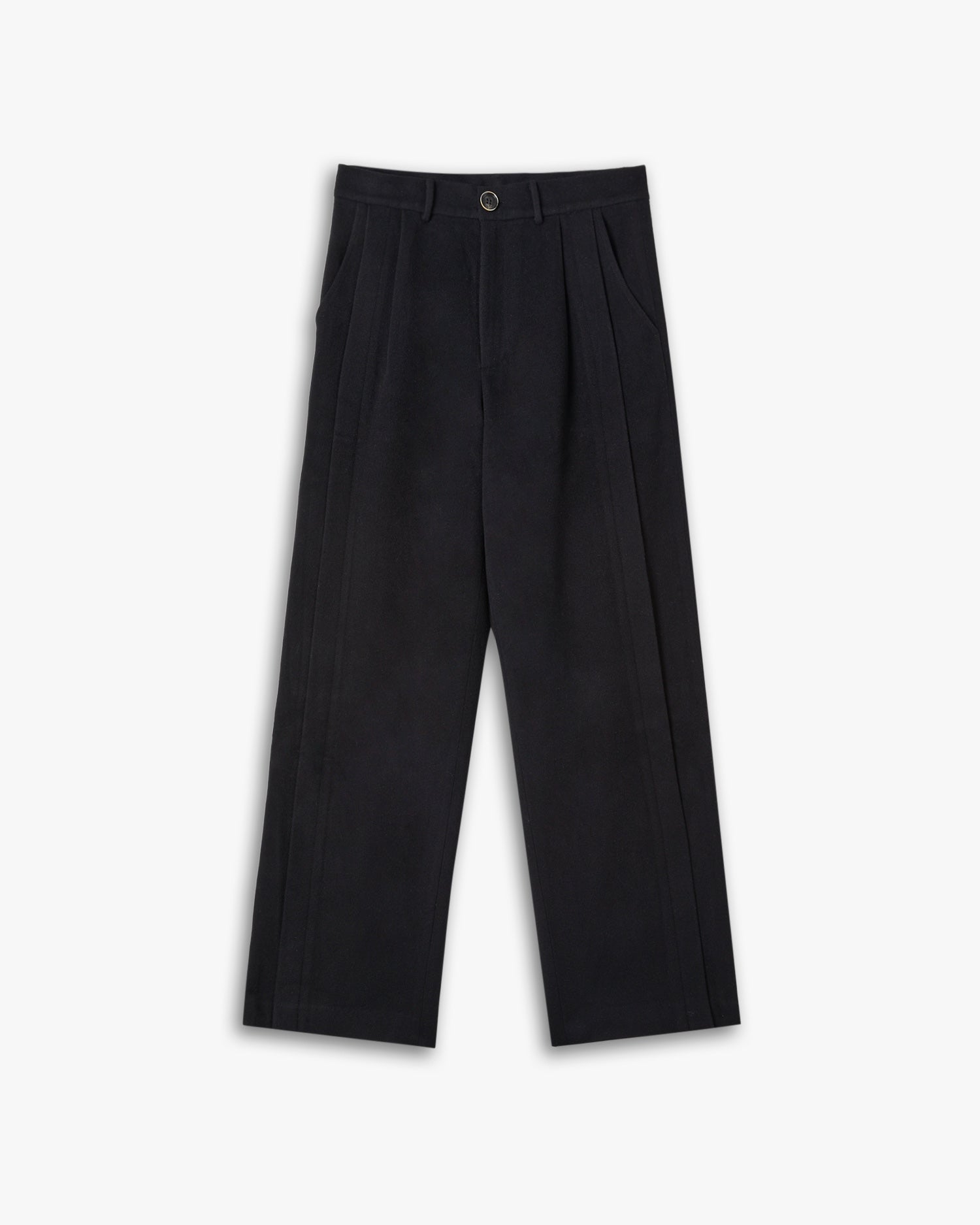 Straight-Fit Pleated Pants image 0