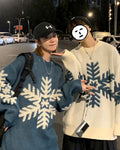 Snowflake Crewneck Jumper - Cream, M image