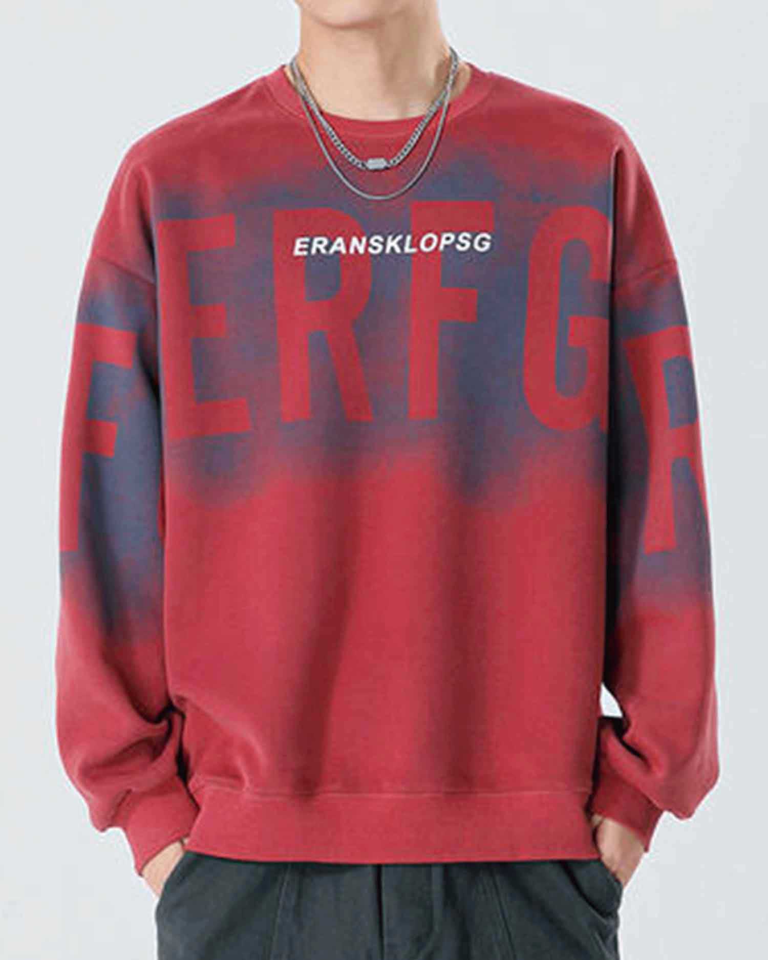 Letter Detail Cotton Sweatshirt image 0