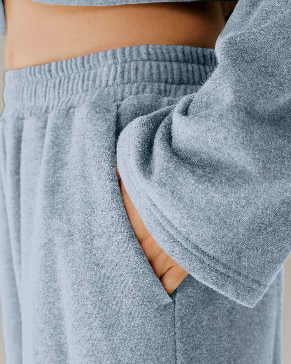 Cropped Cotton Lounge Set image 5