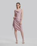 Asymmetrical Cinched Side Dress - S image