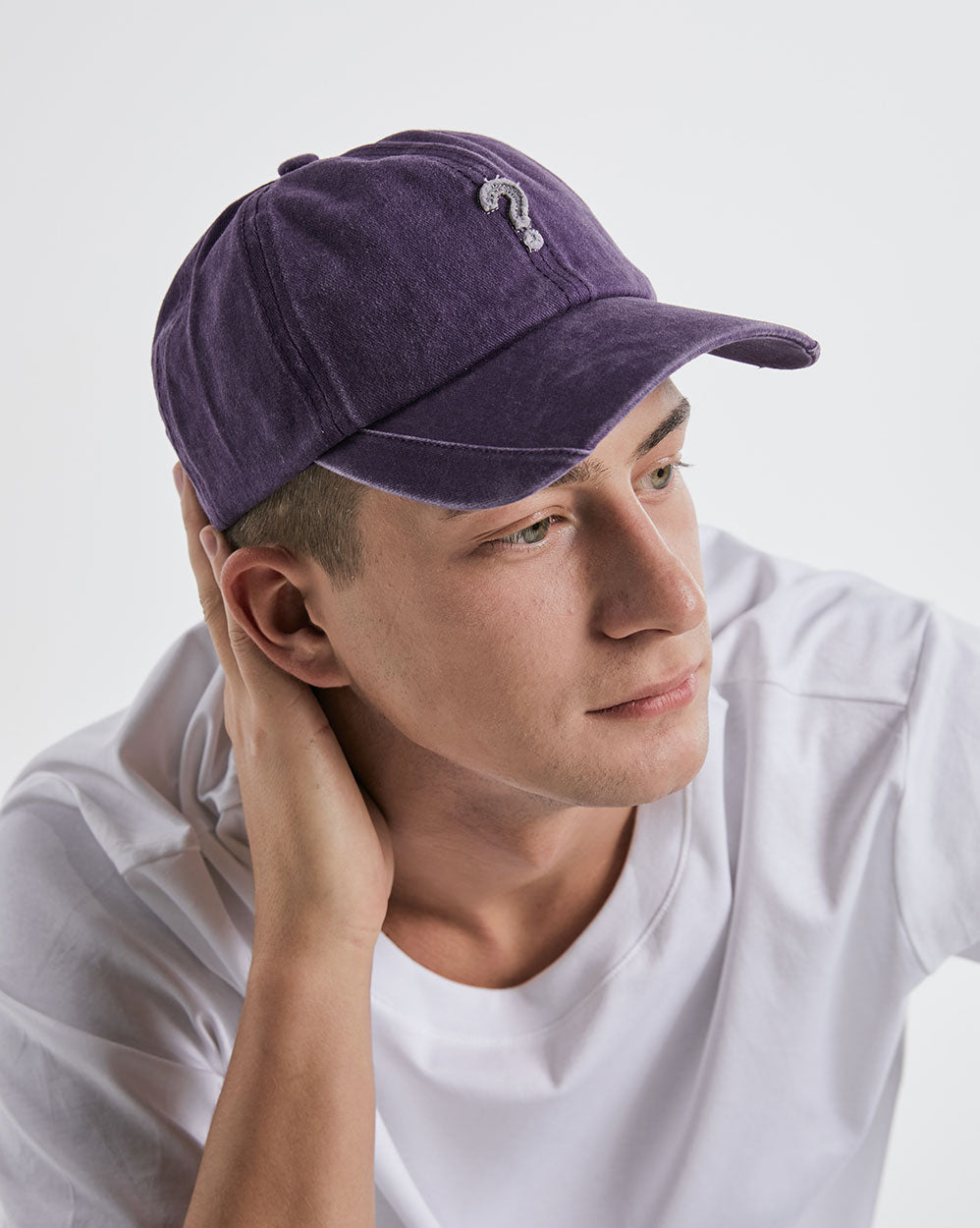 100% Cotton Baseball Cap - Purple, OS image