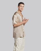Short-Sleeve Silk Shirt image 4