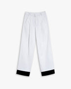Color Contrast Wide Leg Pants image 0