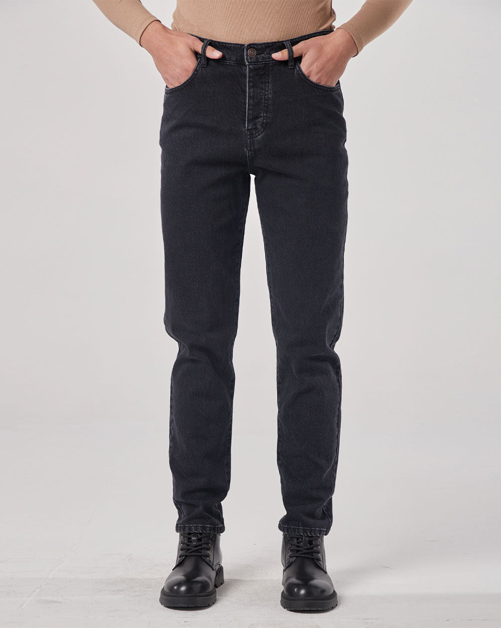 Men's Bootcut Fit Jeans - Black, M image